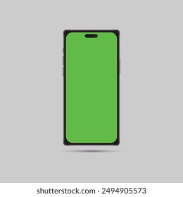 mockup handphone with green screen