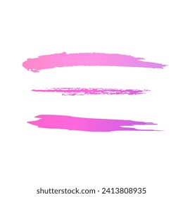 Mockup icons for text. Flat, pink, set of stripes for text, space for text. Vector icons