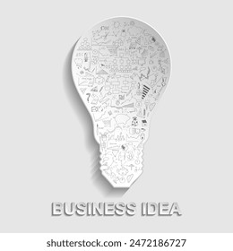 Mockup for idea or good thought. Vector illustration