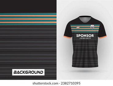 mockup of jersey black and green, sports jersey background, soccer jersey, running jersey, outdoor workout, sport pattern.