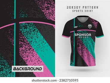 mockup of jersey black and green, sports jersey background, soccer jersey, running jersey, outdoor workout, sport pattern.