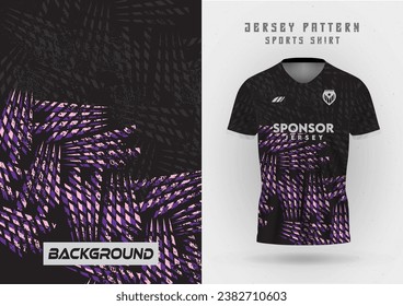 mockup of jersey black and pulple, sports jersey background, soccer jersey, running jersey, outdoor workout, sport pattern.