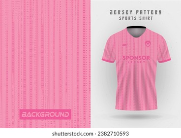 Mock up of Jersey rosa and black, sports Jersey hintergrund, Fußball Jersey, Laufsteg, Outdoor-Training, Sportmuster.