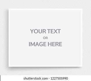 Mockup of a landscape-oriented magazine or catalogue. Blank sheet of paper. Element for advertising and promotional message. 3d vector illustration for your design.