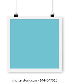 Mockup Mint Banner Isolated White Background With Gradient Mesh, Vector Illustration