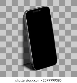 Mockup mobile on black background for decoration