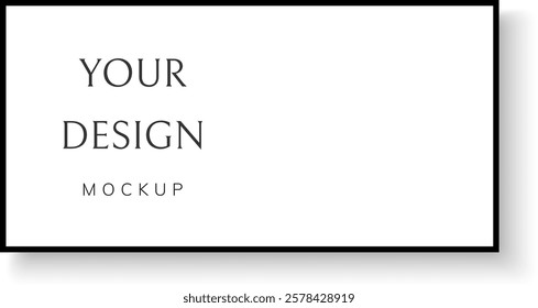 Mockup, modern Frame . Vector illustration on transparent background
