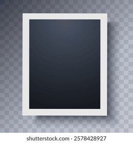 Mockup, modern Frame . Vector illustration on transparent background