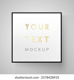 Mockup, modern Frame . Vector illustration on transparent background