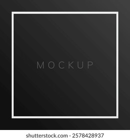 Mockup, modern Frame . Vector illustration on transparent background