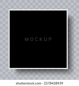 Mockup, modern Frame . Vector illustration on transparent background
