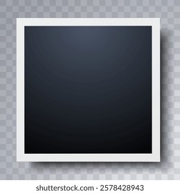 Mockup, modern Frame . Vector illustration on transparent background
