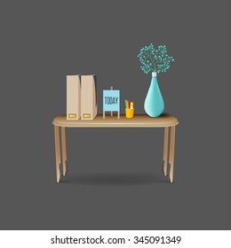 Mockup modern workplace Interior template. Layout template. Office