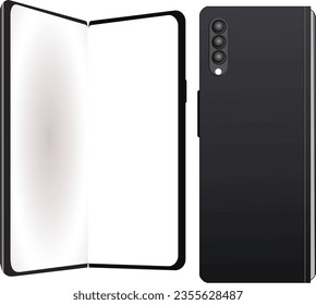 mock-up of the new mobile phone in vector art