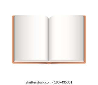 mockup open notebook of corporate identity and stationery design theme Vector illustration
