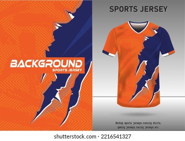 mockup, pattern, sports jersey background, football, running shirt, Orange Department
