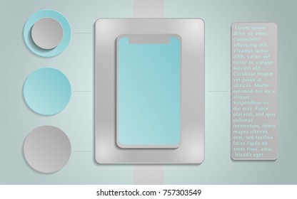 Mockup phone infographic