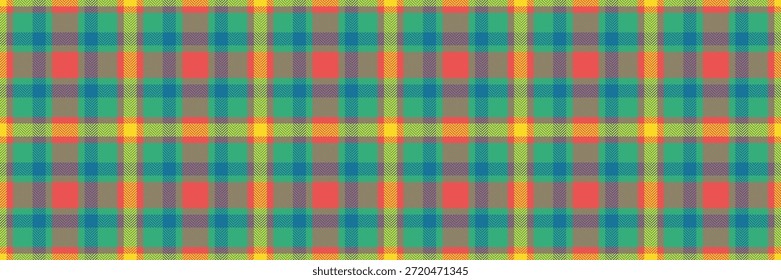 Mockup tecido de vetor xadrez, tecido de padrão de textura de diamante. Rei tartan verificar fundo sem costura na casa da moeda e vermelho paleta de cores.