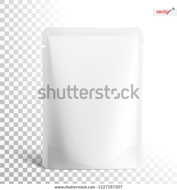 Download Mockup Pouch Bag Isolated On White Stock Vector Royalty Free 1227187207 PSD Mockup Templates