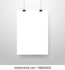 Poster Mockup Vector Illustration Stock Vector (Royalty Free) 530636233 ...