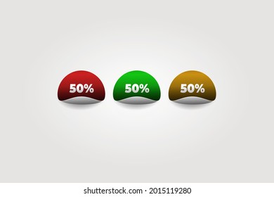 Mockup sale label vector. Vector illustration