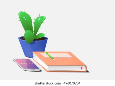 Mockup scenes on education theme.