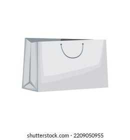 mockup shopping bag over white