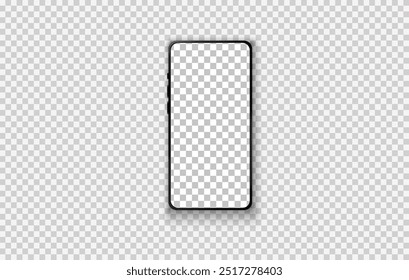 Mockup smart generation vector and screen. Blank screen with transparent background