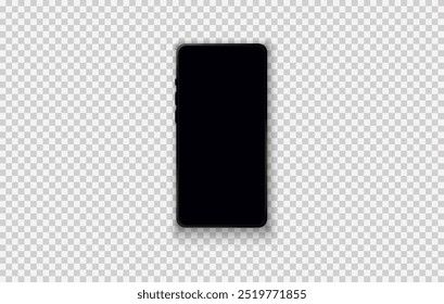 Mockup smart generation vector and screen. Blank screen with transparent background