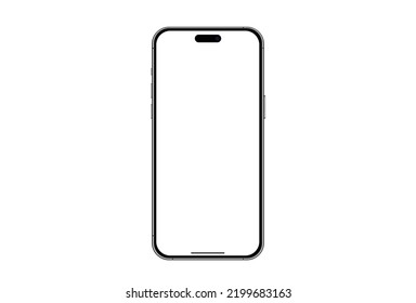 Mockup smart phone 16 vector and screen Transparent and Clipping Path isolated for Infographic Business web site design app