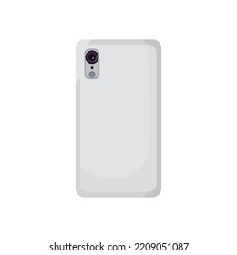 diseño de smartphone de mockup sobre blanco