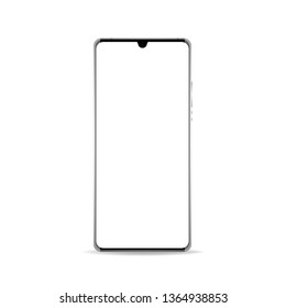 Mockup smartphone vector isolated on background