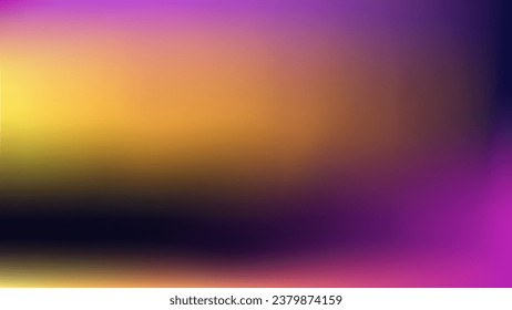 Mockup social media advertisement festival banner. Purple black vector lemon apricot cards flyer. Violet lilac blurred yellow spots orange gradient background. Template for presentation wallpaper. 