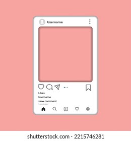Mockup for social network Mobilephone app template Vector