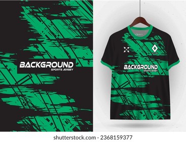 mockup for sports jerseys, racing car shirts, cycling shirts, running shirts, and wallpaper backgrounds, tone green with black stripes.