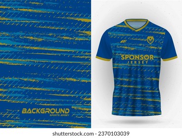 mockup for sports jerseys, racing car shirts, cycling shirts, running shirts, wallpaper, background, pattern blue with gold.