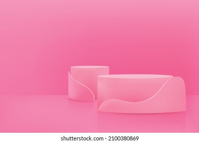 A mockup and stage for advertising concepts, vector illustration and design.