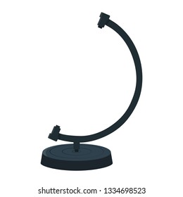 Mockup Stand for Earth Globe isolated on white background. Vector illustration for Your Design.