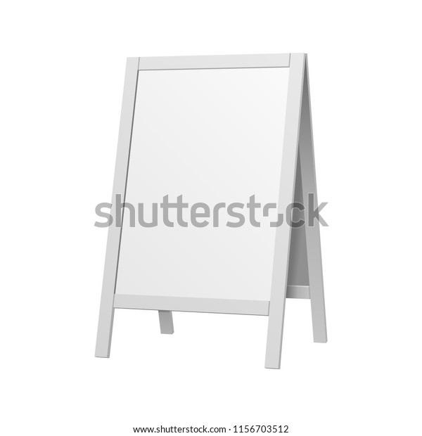 Mockup Stander Advertising Stand Banner Double Stock Vector Royalty Free