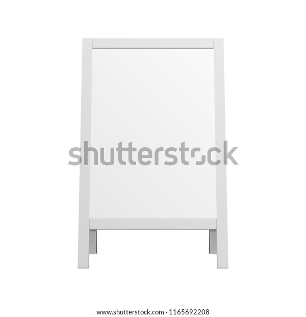 Mockup Stander Advertising Stand Banner Double Stock Vector Royalty Free