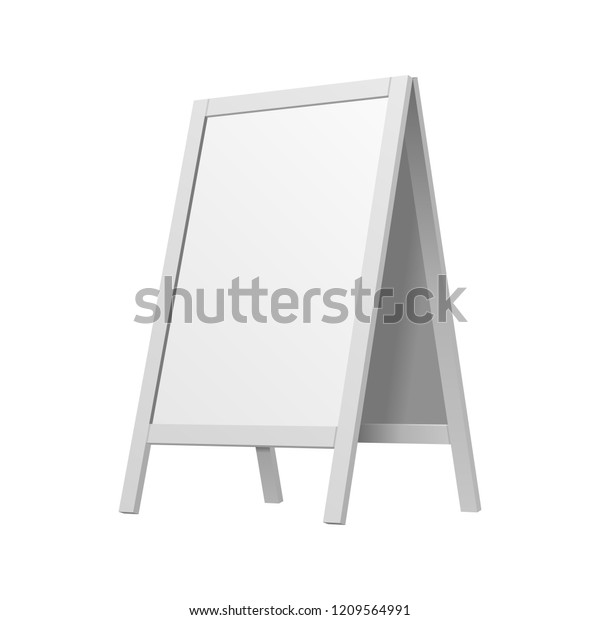 Mockup Stander Advertising Stand Banner Double Stock Vector Royalty Free