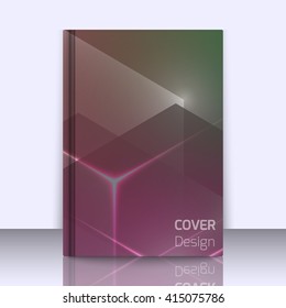 Mockup with stylish colorful background with soft gradients and lines. Background texture with blurred and geometrical shapes. Abstract background for apps, presentations or corporate use.