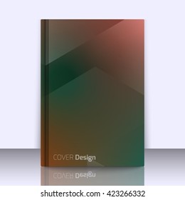 Mockup with stylish colorful background with soft gradients and lines. Background texture with blurred and geometrical shapes. Abstract background for apps, presentations or corporate use.