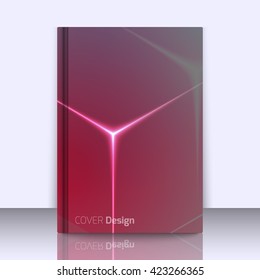 Mockup with stylish colorful background with soft gradients and lines. Background texture with blurred and geometrical shapes. Abstract background for apps, presentations or corporate use.