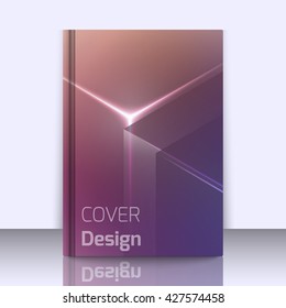 Mockup with stylish colorful background with soft gradients and lines. Background texture with blurred and geometrical shapes. Abstract background for apps, presentations or corporate use.