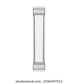 mockup sugar bag cartoon. line sweetener, package cane, paper free mockup sugar bag sign. isolated symbol vector illustration