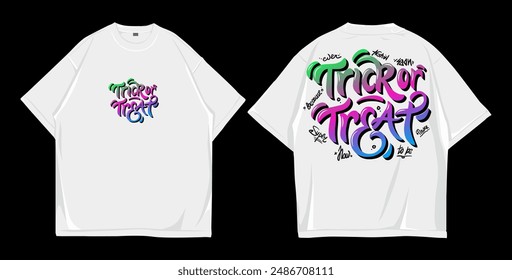 Mockup t shirt oversize, design street wear front and back 