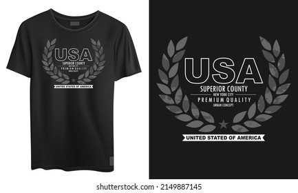 mockup t shirt vector illustration typography design