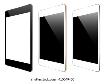 mockup tablet isolated on white vector design