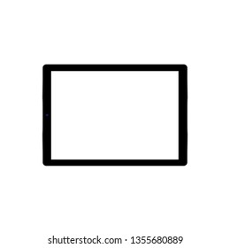Mockup of the tablet.Empty space.Poster mock  Modern laptop concept. Isolated illustration. Modern design.Emplate for infographics or presentation.